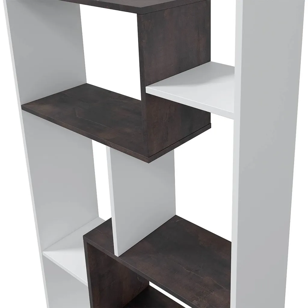 CALICOSY Bibliothèque Réversible 8 Cases Kawa H180 cm Coloris Chêne - 4
