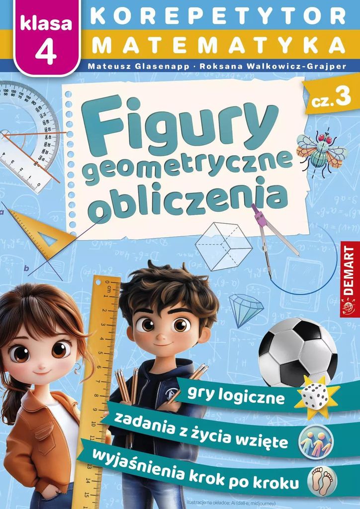Korepetytor. Matematyka. Klasa 4. Figury geometryczne, Zdjęcie produktu 