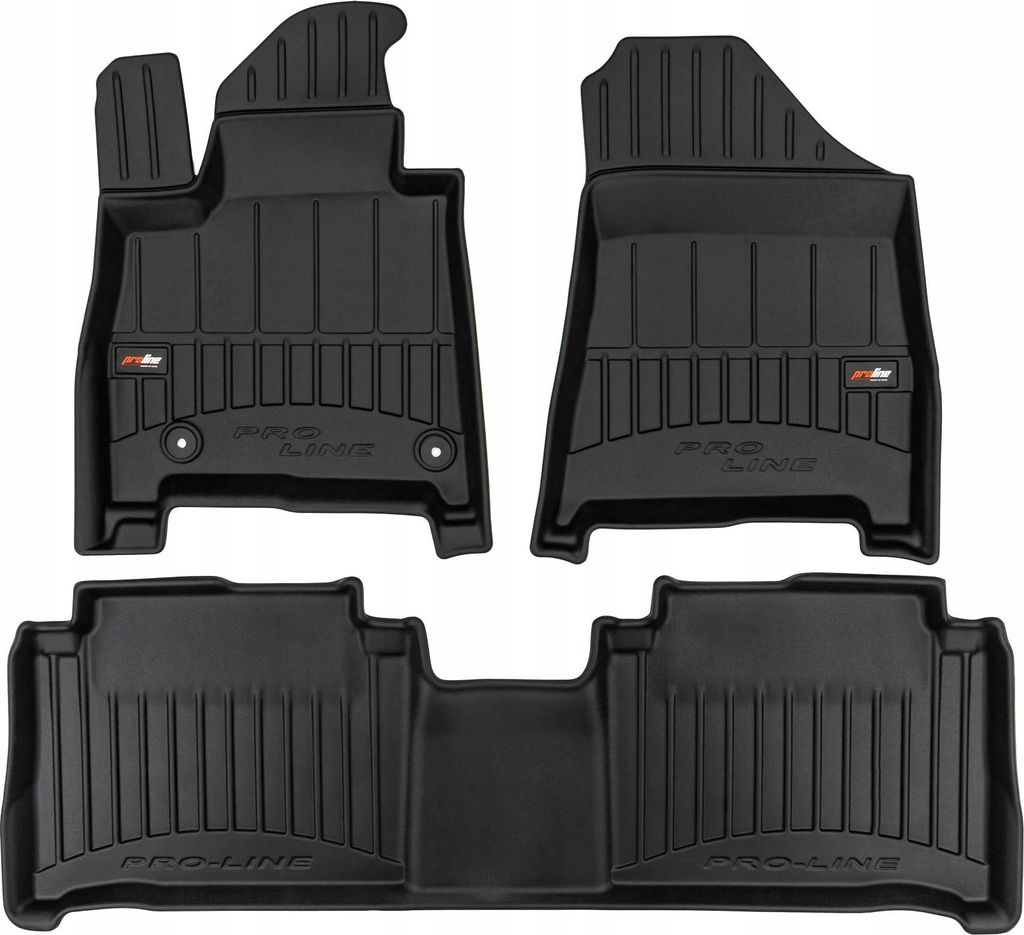 Gummimatten Hyundai Santa Fe 5 ab 2023 - 3D-Kanäle 7 Sitze