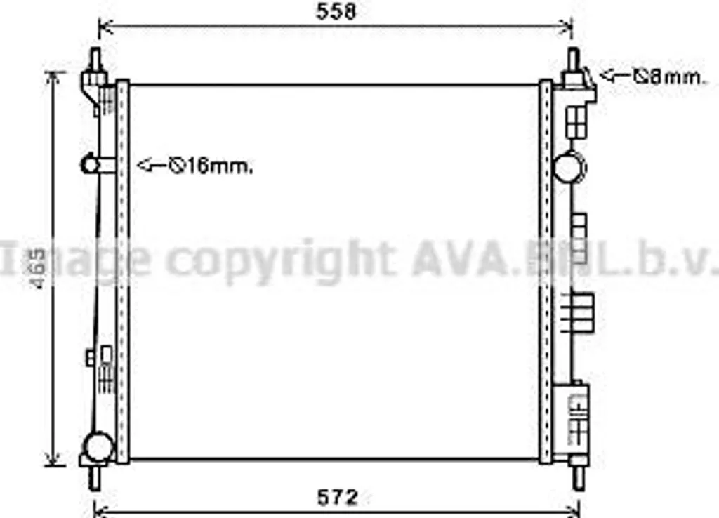 Radiateur de refroidissement moteur pour NV200 - Qualité OEM DN2425