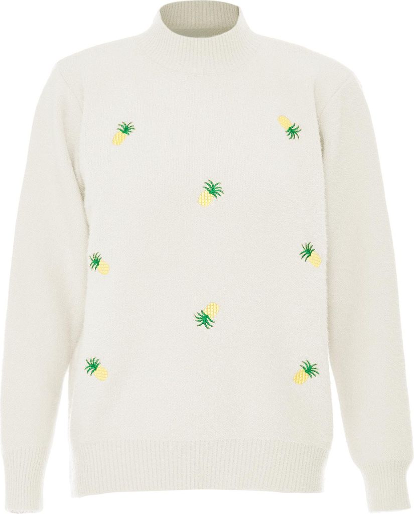 POOMI damen strickpullover - wollweiss, M