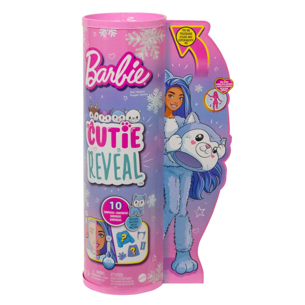 Mattel - Barbie Sparkly Snowflake Cutie Reveal Husky Doll / Obrázek produktu 