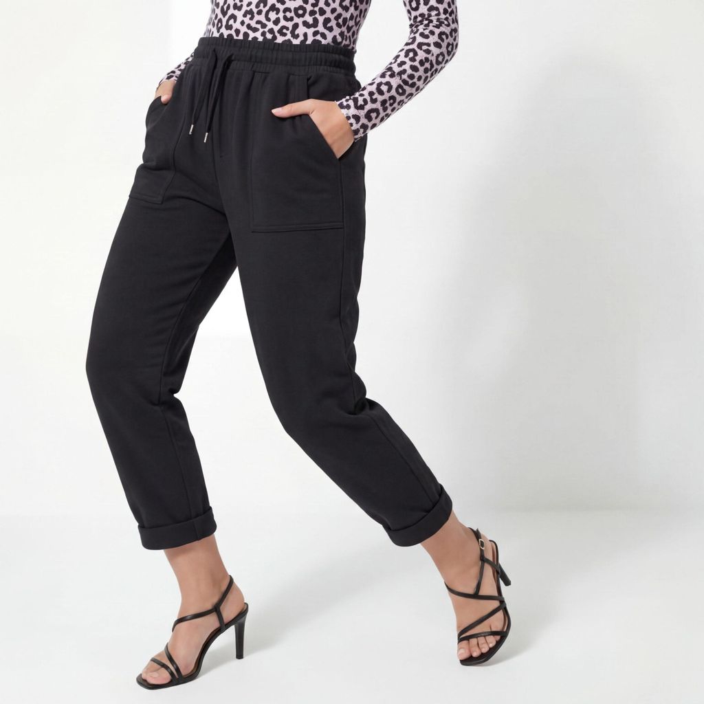 Jogginghose Damen Stretchhose aus Baumwolle 36 38 Freizeithose mit Taschen