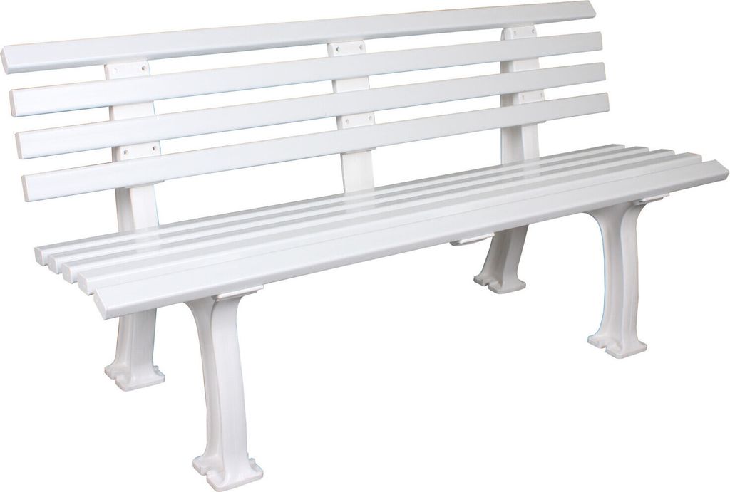 Freiburger Tennisbank weiß 150 cm
