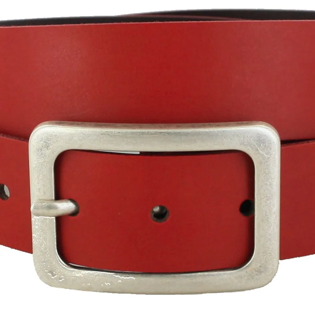 Offerta Cintura Vanzetti Neon Booster Rosso 35mm Vera Pelle W80 - 5