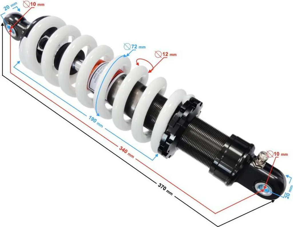 Amortisseur Moretti Barton NXT 150 - Solution pour suspension arrière fatiguée