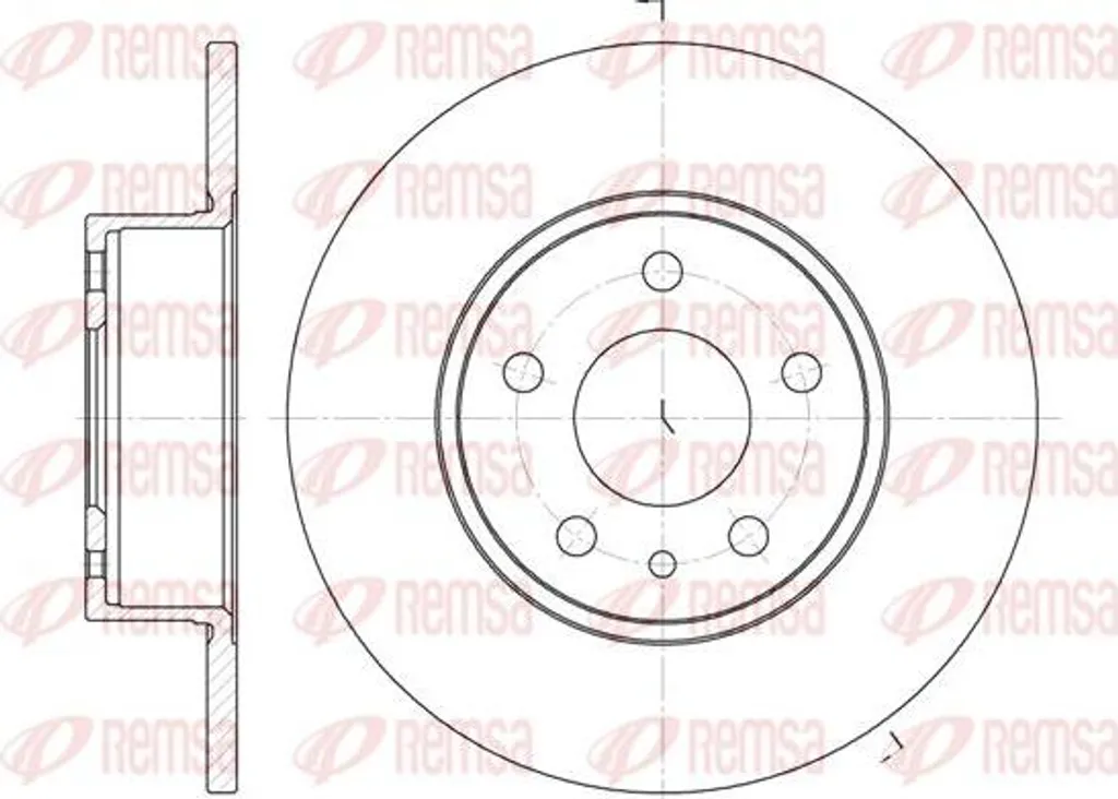 Disque de frein pour Alfa 164 Fiat Bravo et Peugeot 206 série 6149.00