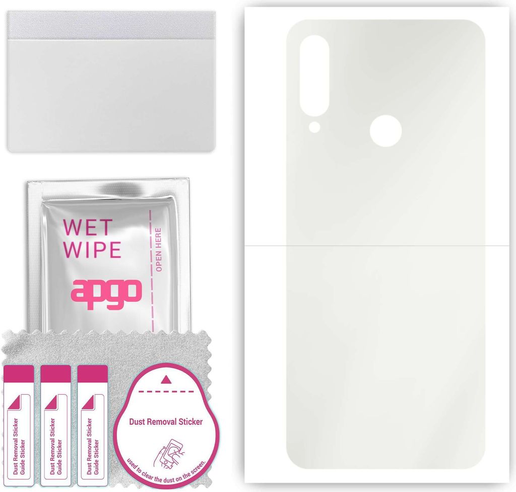 apgo Rückseite Schutzfolie, Matt, kompatibel mit Meizu M10, Hinten Hydrogel-Displayschutzfolie mit Positionierhilfe, kratzfest, einfache Montage