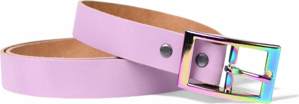 FRONHOFER Kindergürtel mit bunter Schnalle, echt Leder, 2,5 cm breit