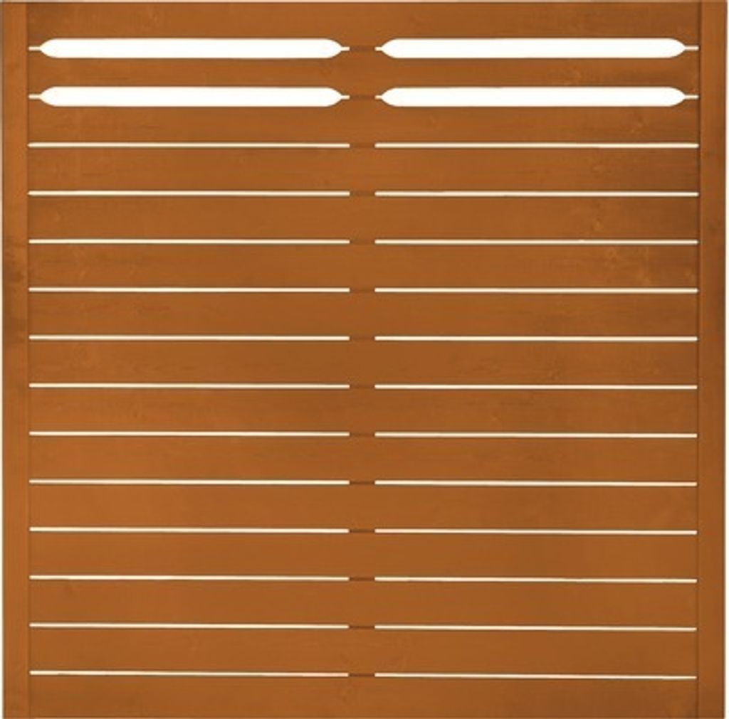 Zaun Hauptelement Konsta Ground 180 x 180 cm kirschbaumoptik