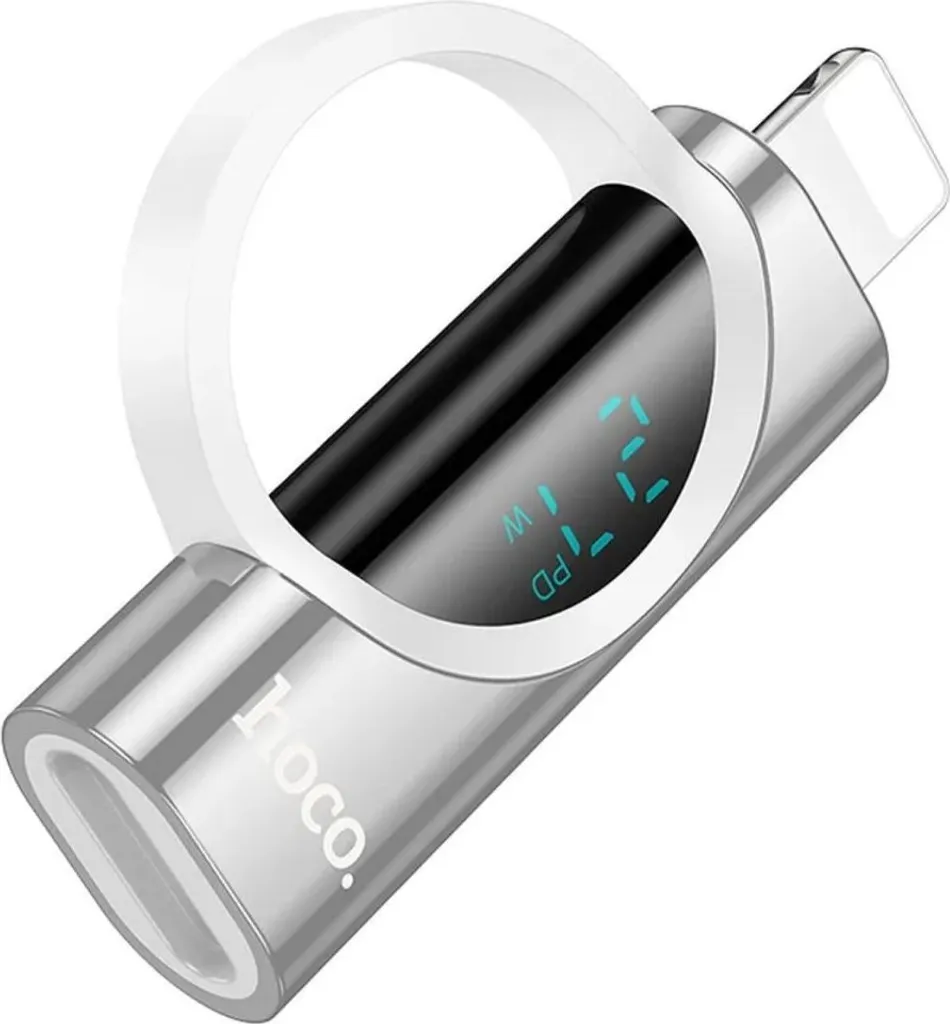 Adattatore iPhone Lightning a USB-C con Display 27W Argento - 2
