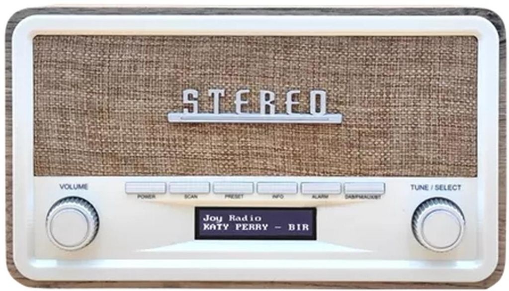 Denver DAB-18LW Digitalradio Holzoptik hell Produktbild 