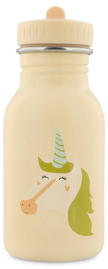 Trixie Isothermische Trinkflasche - Edelstahl Kinderflasche - Mrs. Unicorn - 350ml - rosa