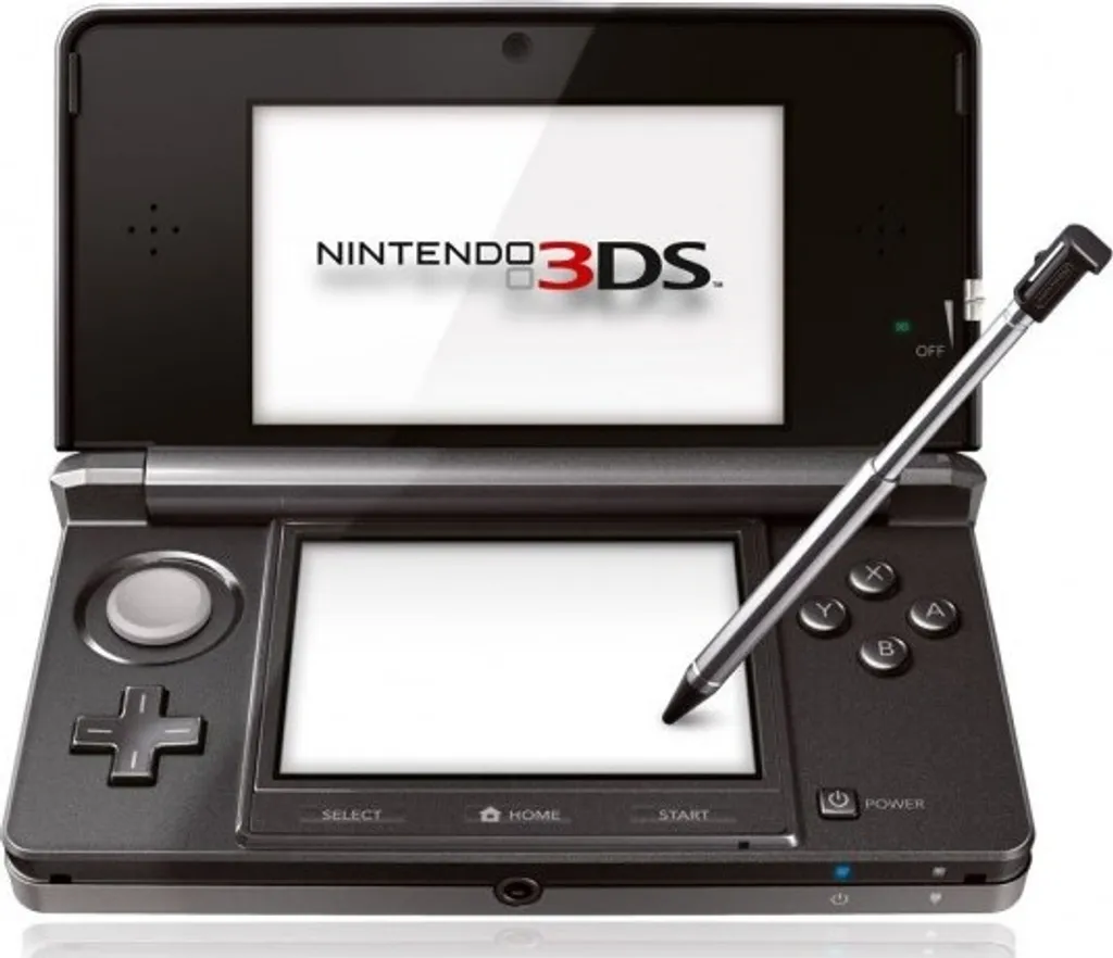 Nintendo 3DS Handheld-Spielkonsole Cosmos Black mit Drittanbieter USB-Kabel ohne Zubehör ohne Spiel
