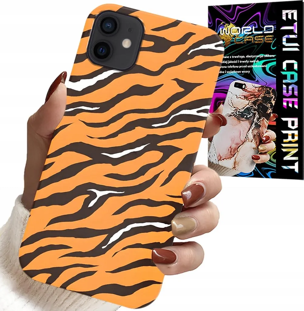 iPhone 12 Mini Tiger Case | Vetro Temperato e Stile Safari