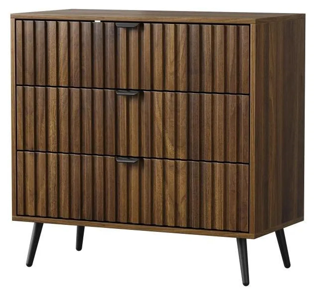 Meuble de rangement design multifonctionnel en noyer noble