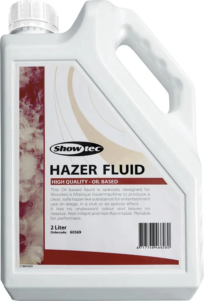 Liquide Brouillard Showtec MHL-2 Hazer Fluid 2L à base d'huile Mistique