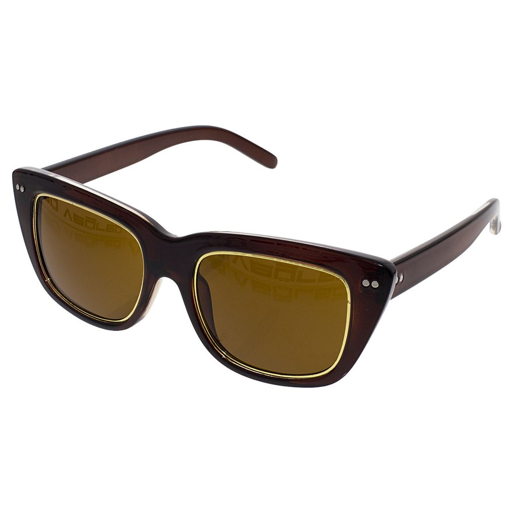 OEM-Frauen Sonnenbrille Quadratische Dame brown
