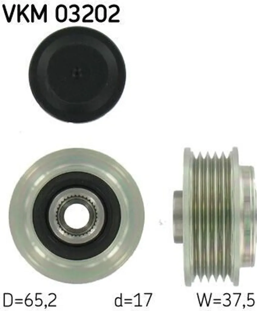 SKF VKM 03202 Ruota Libera Alternatore Fiat Croma Alfa 159 1.9