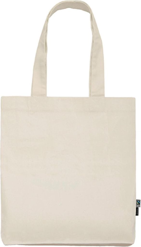 Neutral O90003 | Twill Bag / Einkaufstasche / Fairtrade- - Farbe: Black - Größe: 38 x 42 x 7 cm