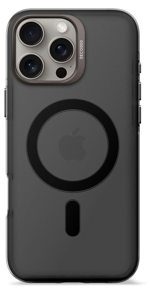 Decoded Recycled Plastic Backc. iPhone 16 Pro Max Transp. Black