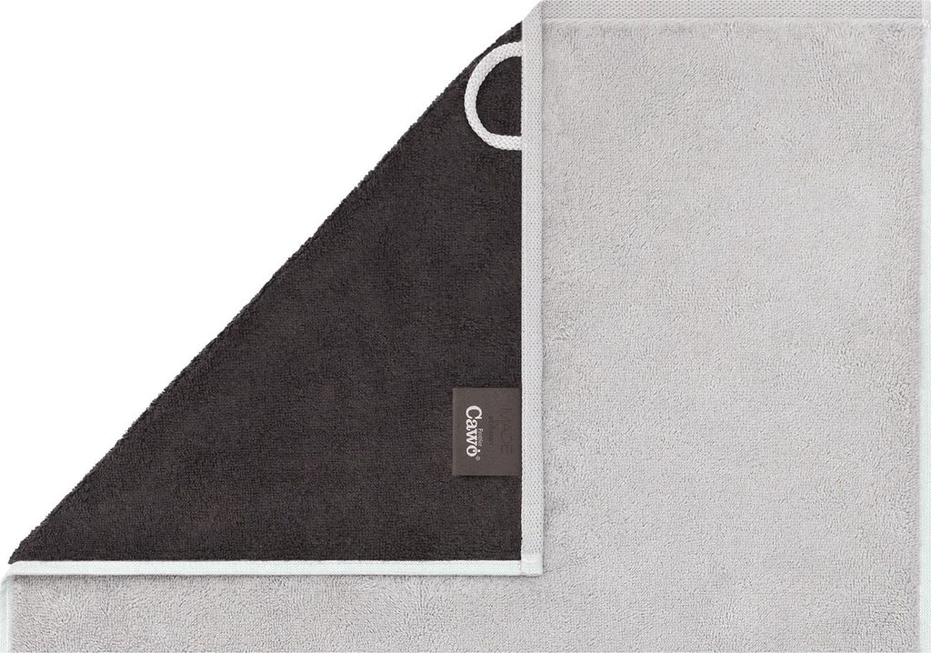 Cawö Frottier Serie Cute Cats 70 platin/basalt – Katzenmotiv , Größe:Gästetuch 30 x 50 cm