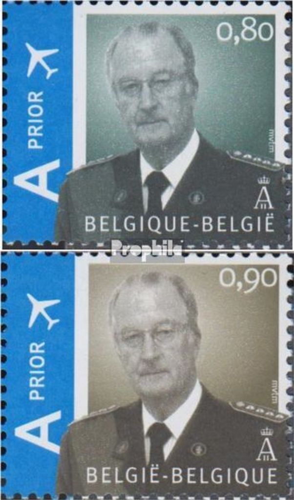 Briefmarken Belgien 2007 Mi 3662-3663 (kompl.Ausg.) postfrisch König Albert II.
