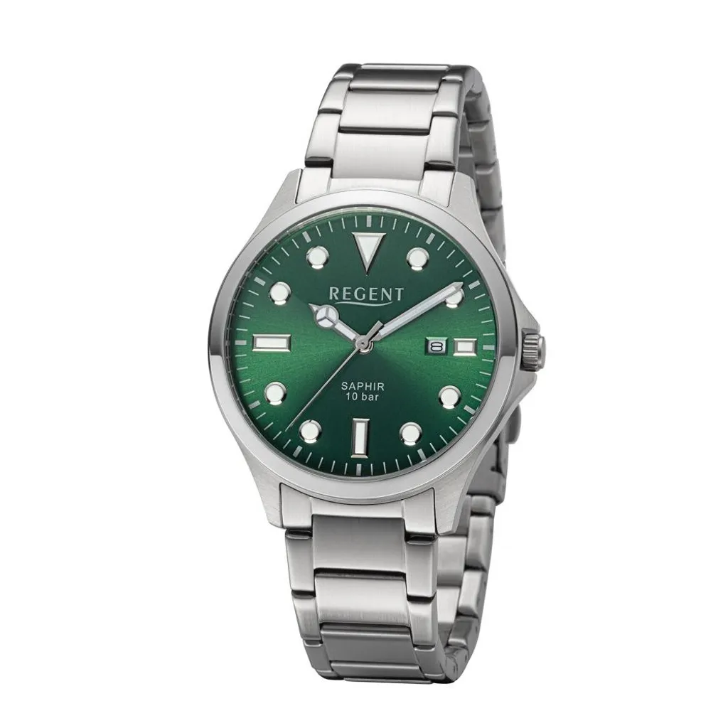 Montre Regent Homme F-1455 - Garde-temps Classique en Acier Argenté