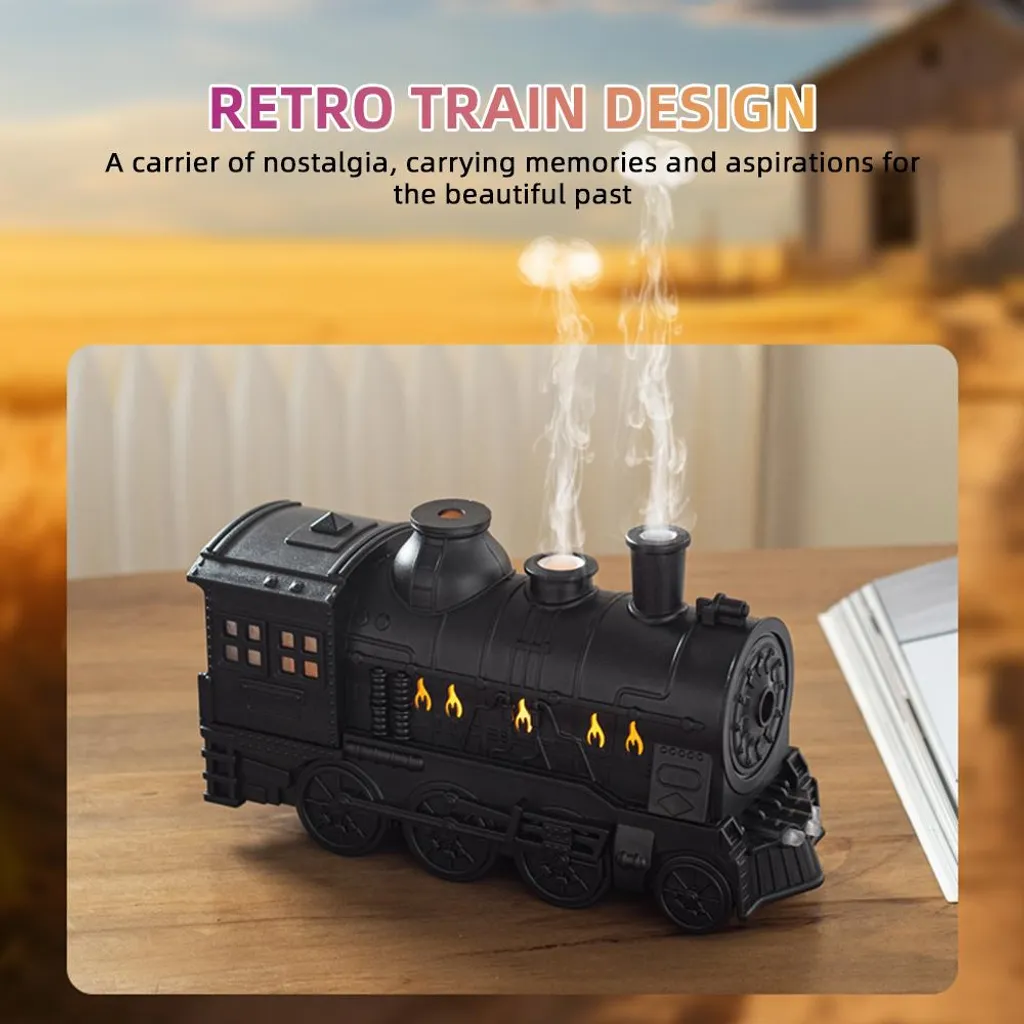 Humidificateur Diffuseur Aromathérapie Train Rétro pour Maison et Bureau - 6