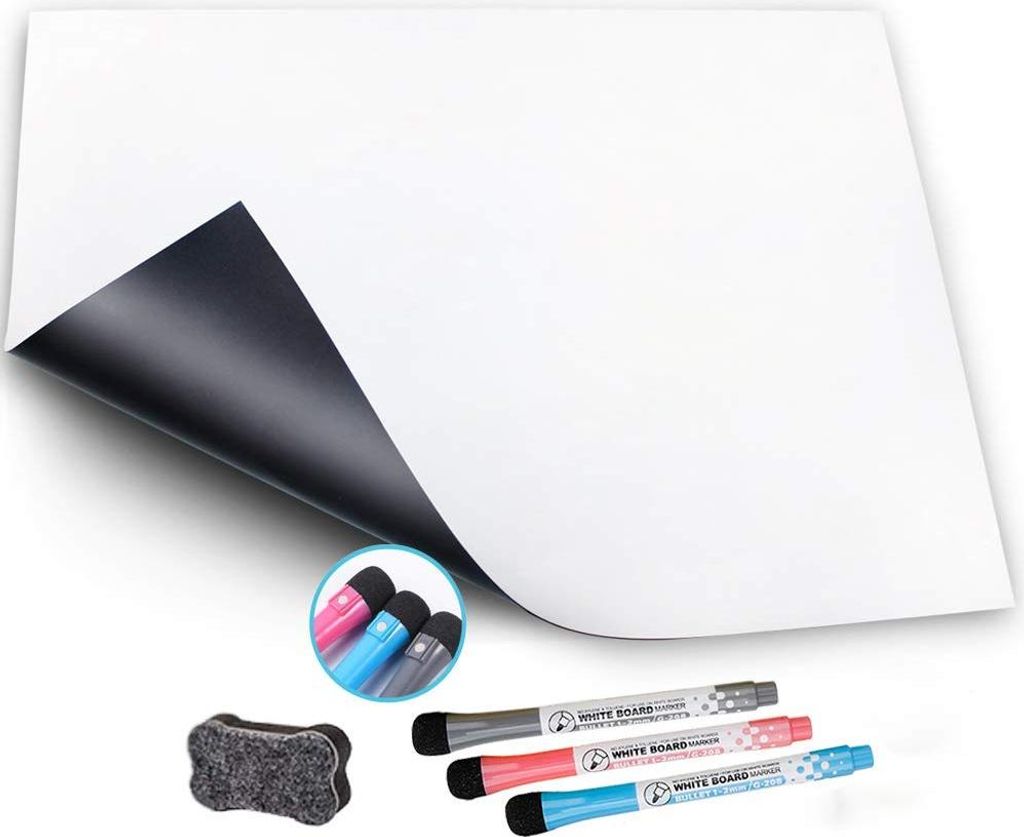 Dry Wisch White Whiteboard Magnetic Board Kühlschrank Magnet Note Flexibel (A3)