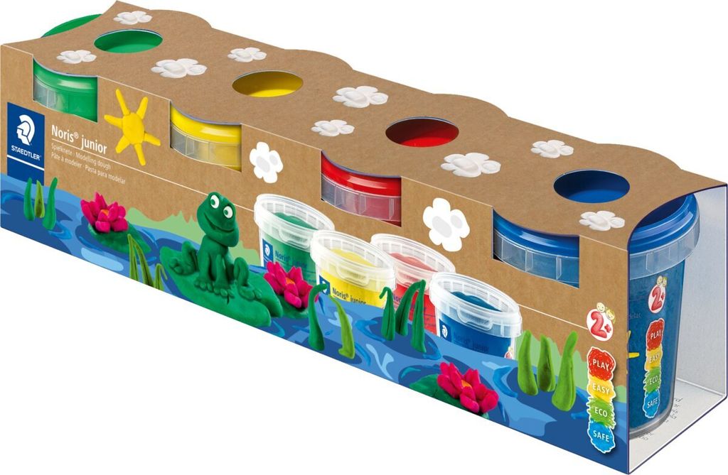 STAEDTLER Spielknete-Set Noris junior 4 Basisfarben