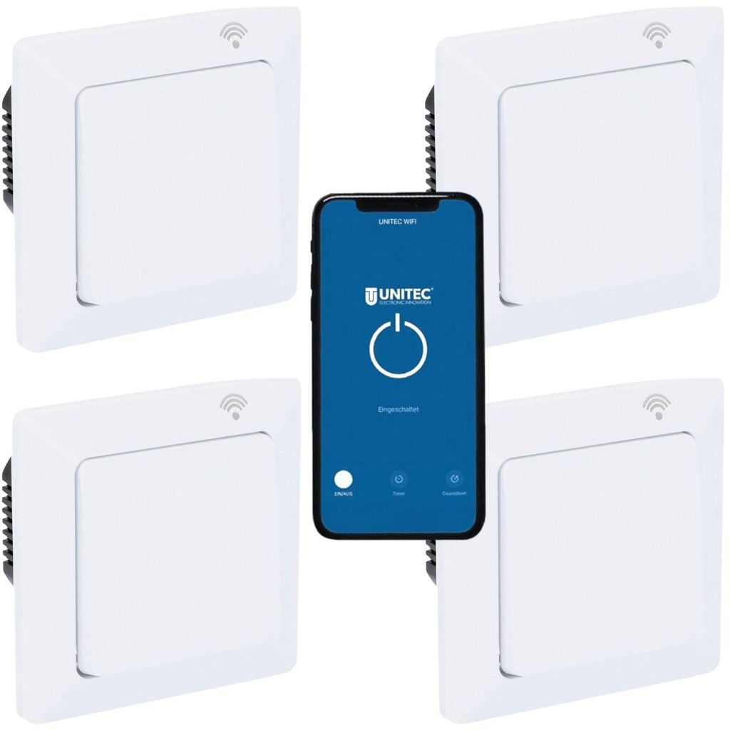 Zestaw 4 przełączników WiFi z modułem Zdjęcie produktu 