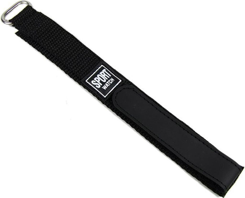 Minott Ersatzband Uhrenarmband Sport-Watch Loop schwarz 18mm / 20mm