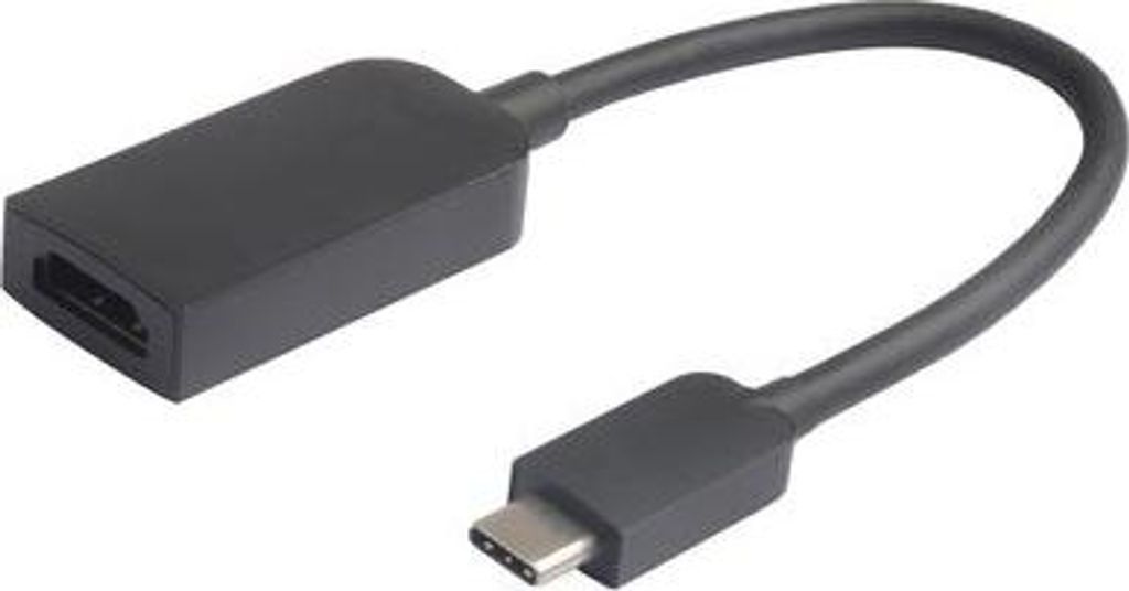 Microconnect USB3.1CHDMI-S, Schwarz, 16 g, 279 mm, 162 mm, Produktbild 