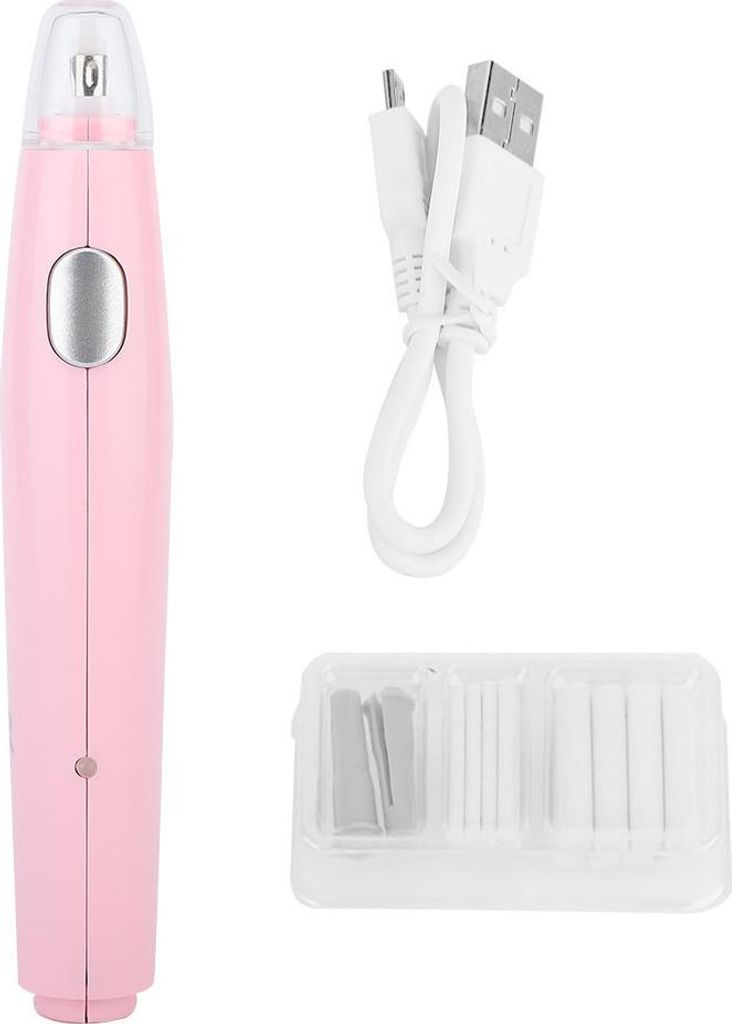 Handy Electric USB -Ladung nachfüllbarer Radiergummi mit 16 Ersatzfüllungen (rosa)