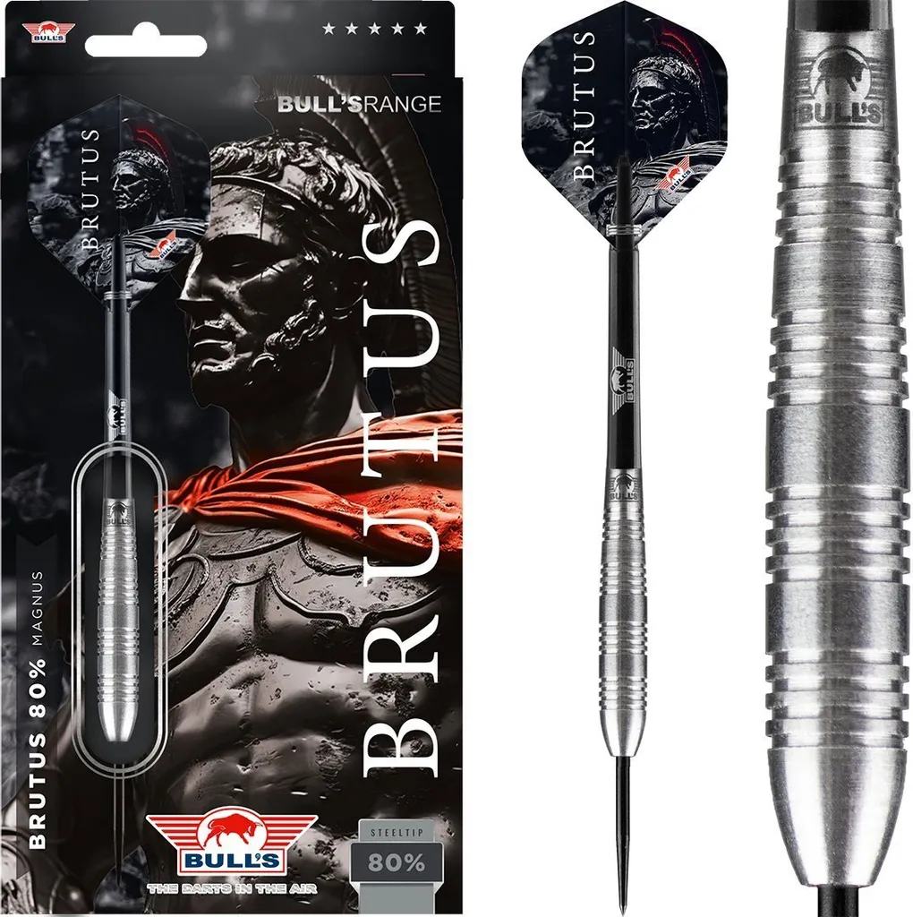 Fléchettes de Compétition 27g Bull's Brutus Magnus en Tungstène 80%