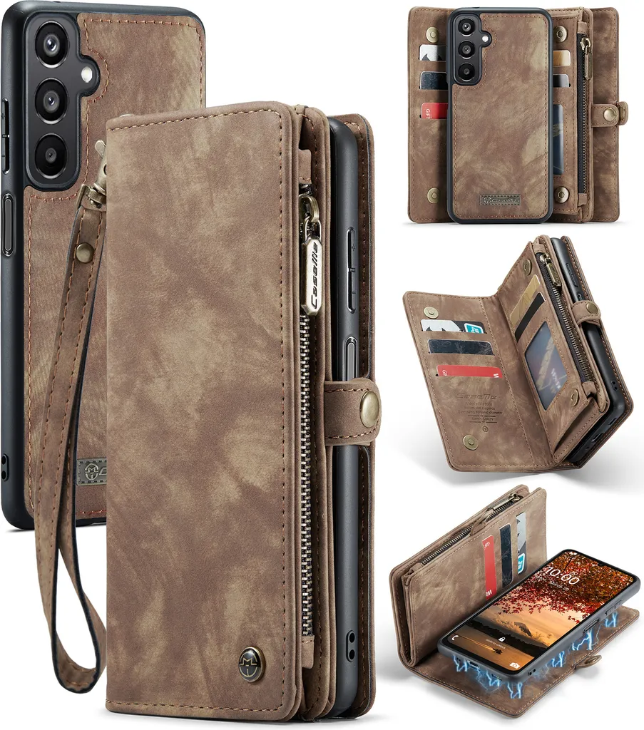 Cover Portafoglio Samsung A16 5G Business con Cerniera e Protezione RFID
