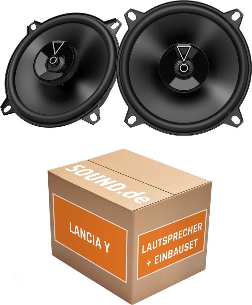 Lautsprecher Boxen Einbaupaket Front JBL Club3 54F passend für Lancia Y | 2x Tief-Mitteltöner mit integriertem Hochtöner 135W MAX
