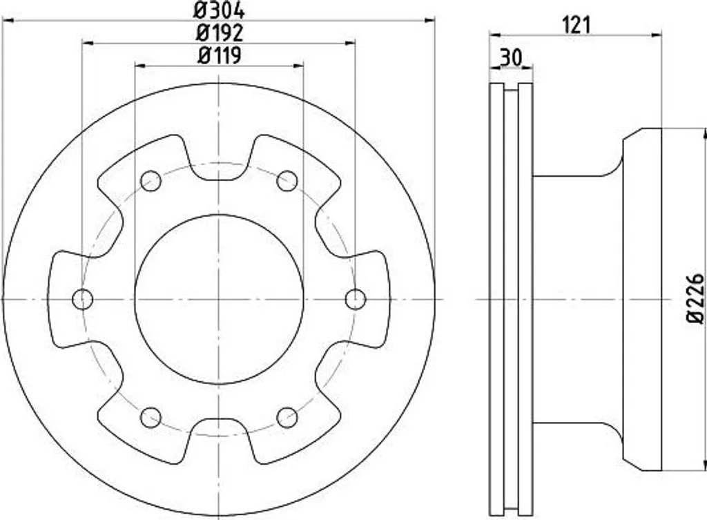 Disque de frein Textar 93191400 OE 6684230212 pour Mercedes Vario