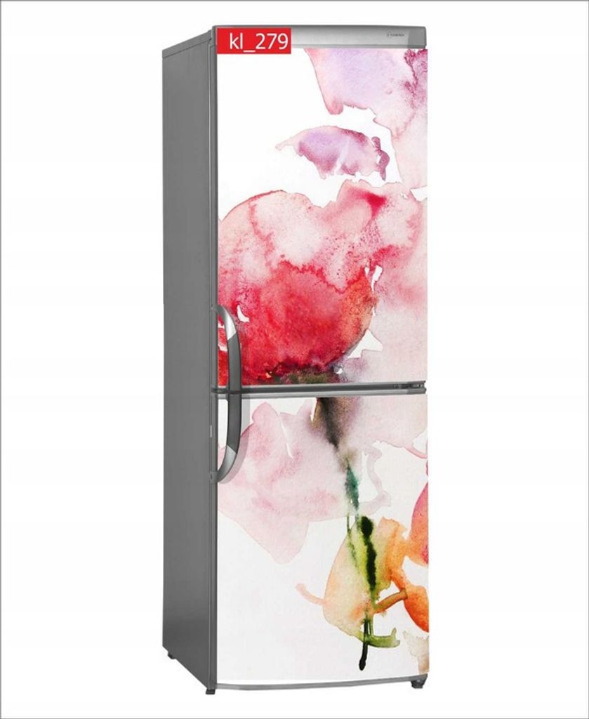 Dekorative magnetische Kühlschrankmatte - Aquarell-Blumenmagnet 60x190