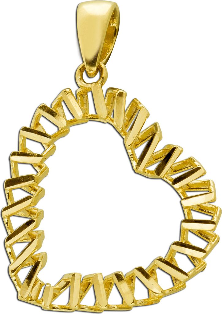 Herz Anhänger Gelbgold 333 8K