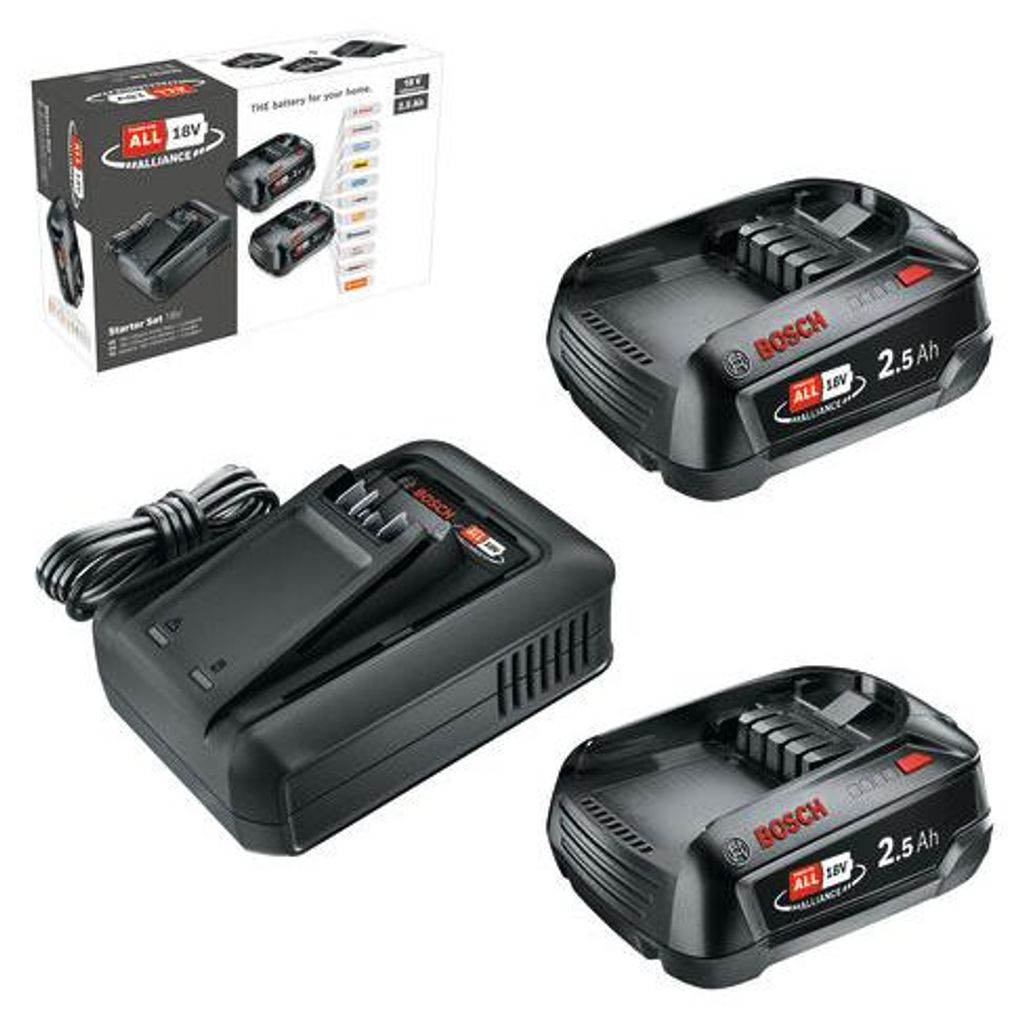 Starter-Set Starter-Set 18V, 2 x Akku PBA 18V 2.5Ah Produktbild 