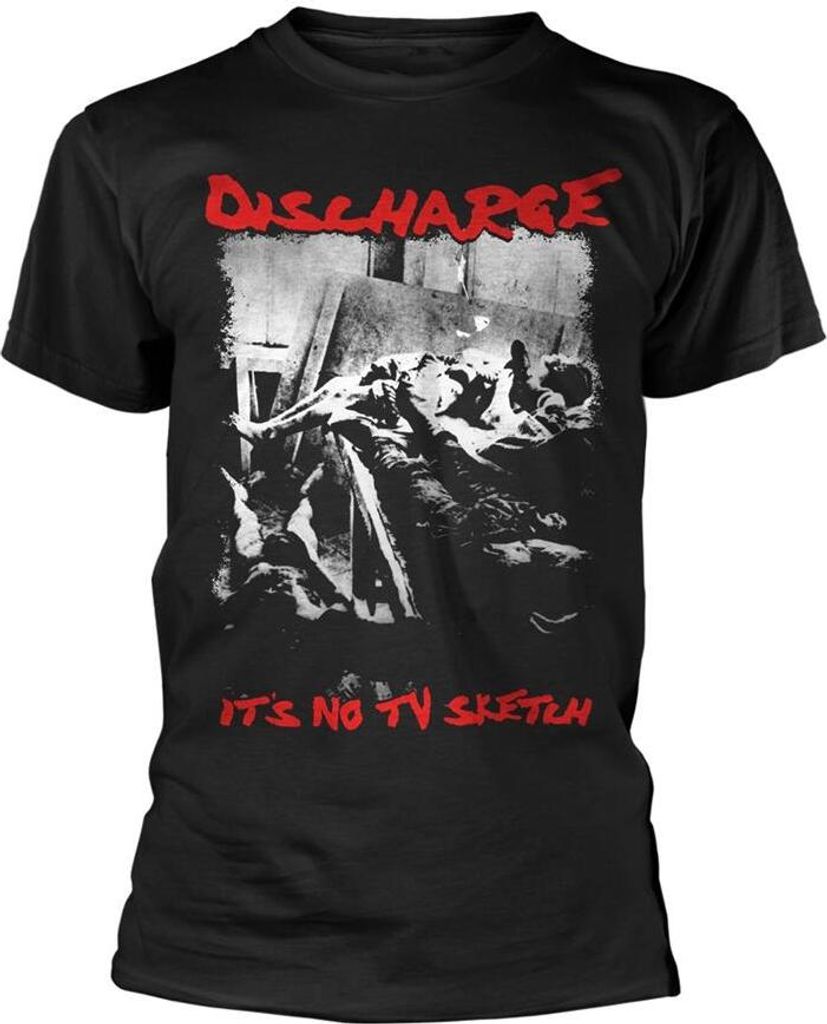 Discharge - "Its No Tv Sketch" T-Shirt für Herren/Damen Uni PH3638 (XL) (Schwarz)