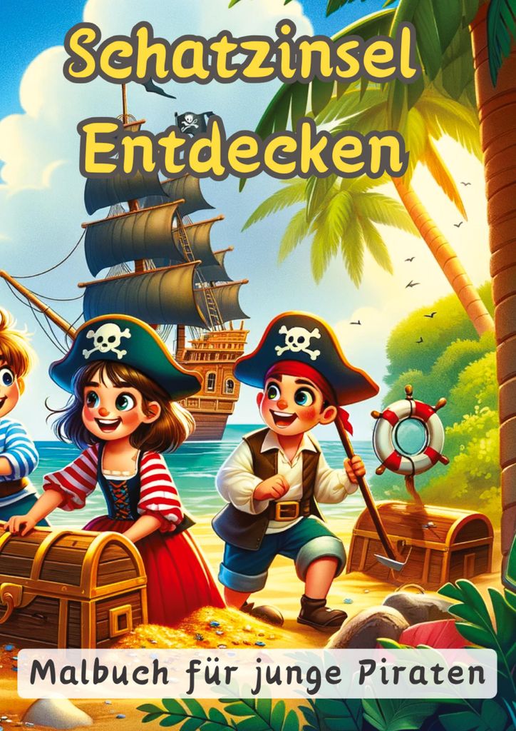 Schatzinsel Entdecken Ausmalbuch: Spannende Piratenabenteuer und Schatzsuche
