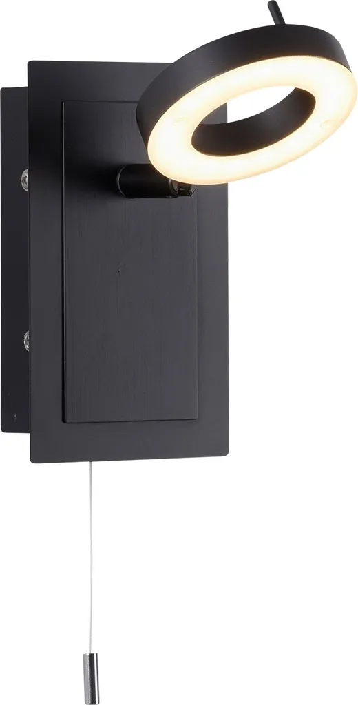 Éclairage de chevet LED anthracite avec interrupteur - Applique 13 x 19