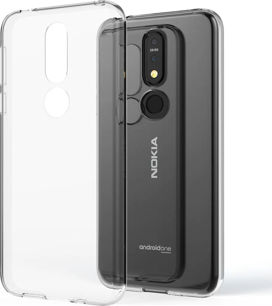 DeinDesign Custodia In Silicone TPU Per Nokia 7.2, Cover Trasparente Con Stampa Blu, Antiscivolo E Anti-ingiallimento - 3