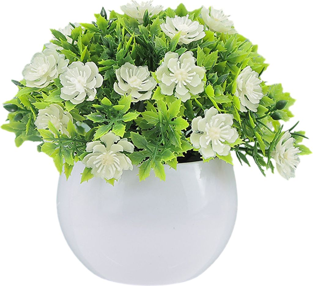 Gefälschte Topfpflanze, realistisch, langlebig, künstliches Bonsai-Ornament für Zuhause, Büro, Terrasse, Schreibtisch-Dekoration