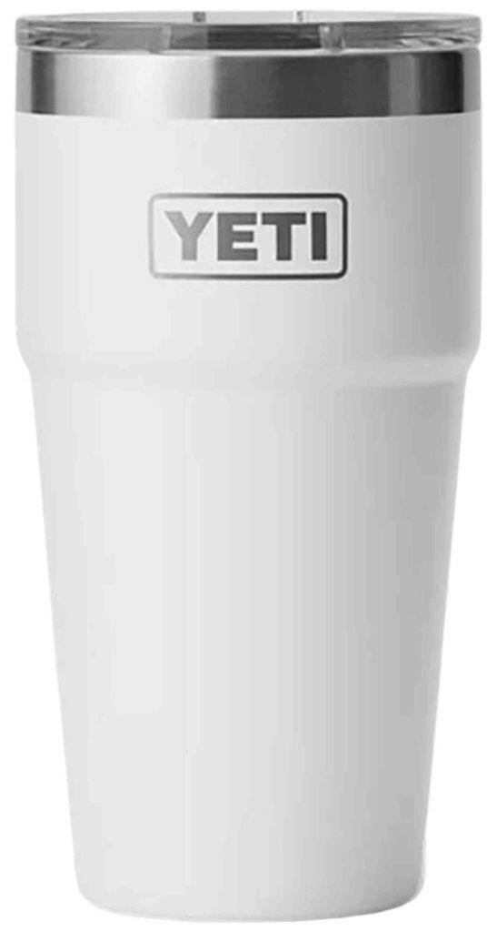 YETI Rambler Stackable Cup, Weiß, Edelstahl, 591 ml, 89 mm, Produktbild 