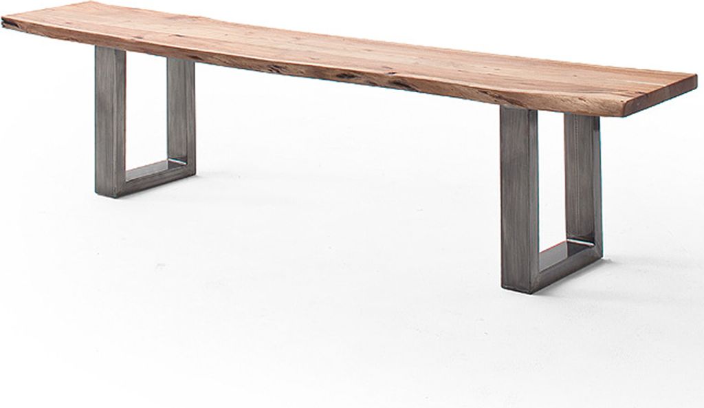 Esszimmer Sitzbank mit 160 cm Breite, Akazie massiv, natur lackiert - COSENZA-06