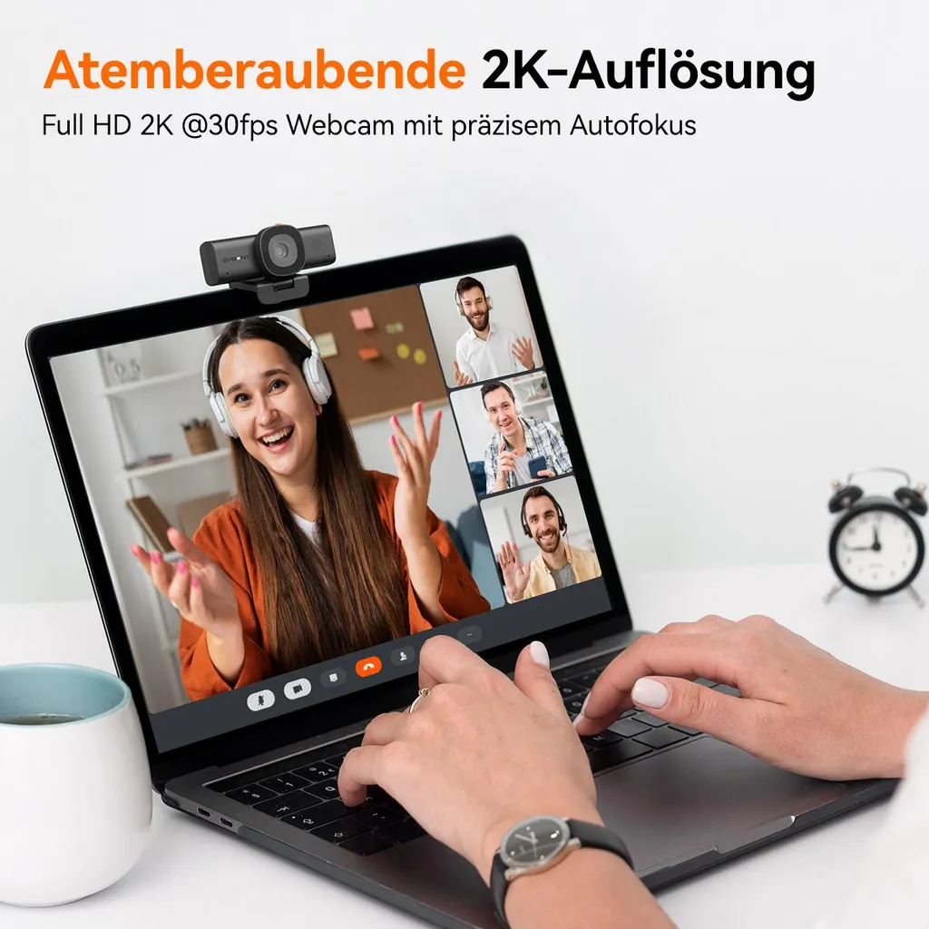Webcam SVBONY SVN W1 2K 30fps avec Réduction de Bruit IA pour PC - 2